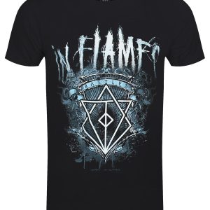 In Flames Battles Crest Mens Black T Shirt 1