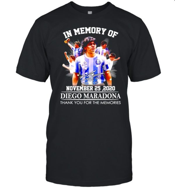 In memory of Diego Maradona November 25 2020 shirt