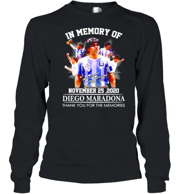 In memory of Diego Maradona November 25 2020 shirt