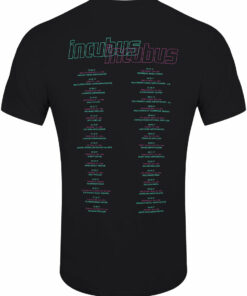 Incubus '17 Tour Men's Black T-Shirt 1 Incubus 17 Tour Mens Black T Shirt 2