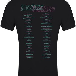 Incubus 17 Tour Mens Black T Shirt 2