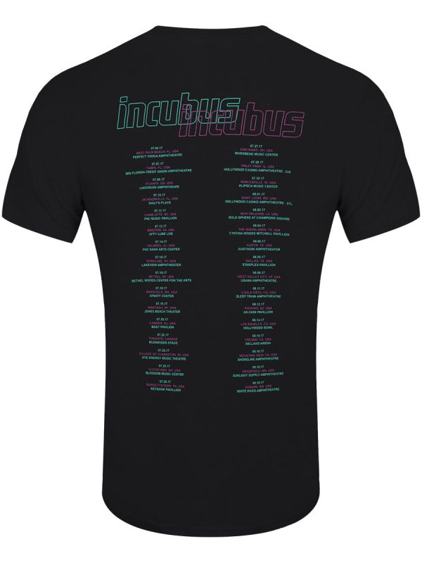 Incubus ’17 Tour Men’s Black T-Shirt