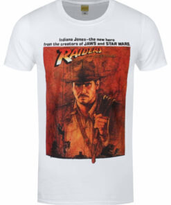 Indiana Jones Raiders Of The Lost Ark Poster Mens White T Shirt 1
