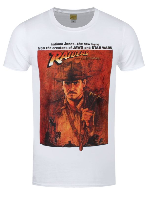 Indiana Jones Raiders Of The Lost Ark Poster Men’s White T-Shirt