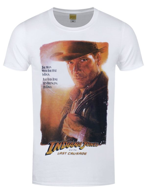 Indiana Jones The Last Crusade Poster Men’s White T-Shirt