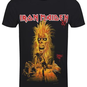 Iron Maiden Debut Album 40th Anniversary Men’s Black T-Shirt