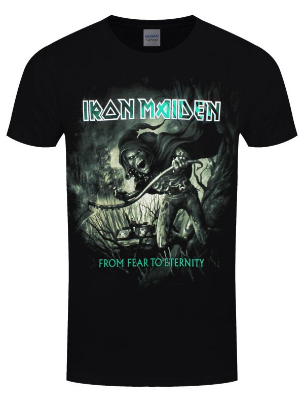 Iron Maiden Fear To Eternity Distress Men’s Black T-Shirt