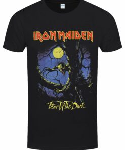 Iron Maiden Fear of the Dark Moonlight Mens Black T Shirt 1