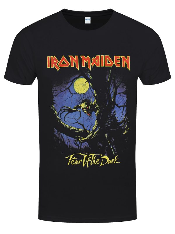 Iron Maiden Fear of the Dark Moonlight Men’s Black T-Shirt