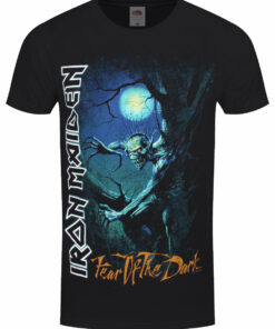 Iron Maiden Fear of the Dark Tree Sprite Mens Black T Shirt 1