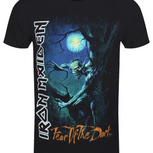 Iron Maiden Fear of the Dark Tree Sprite Men’s Black T-Shirt