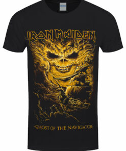 Iron Maiden Ghost Of The Navigator Mens Black T Shirt 1