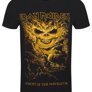 Iron Maiden Ghost Of The Navigator Mens Black T Shirt 1