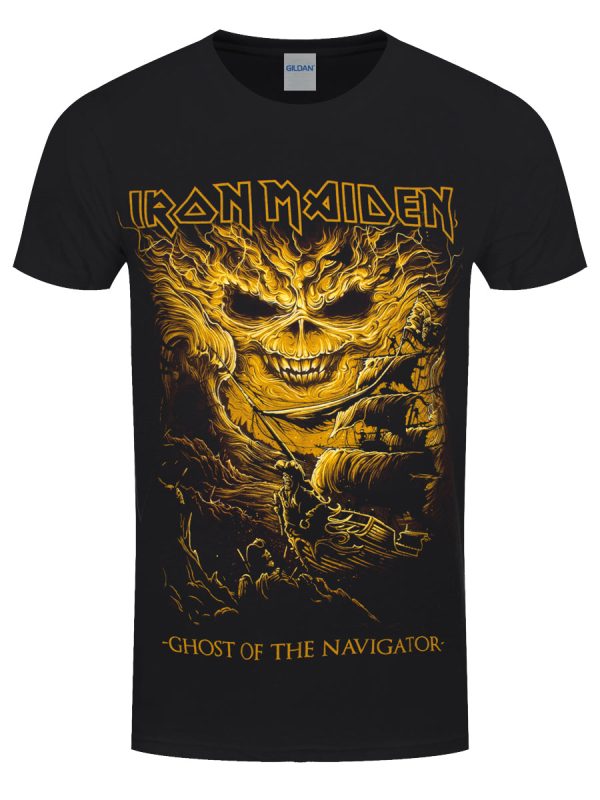 Iron Maiden Ghost Of The Navigator Men’s Black T-Shirt