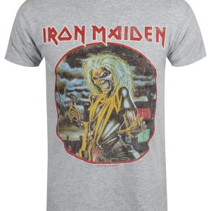 Iron Maiden Killers Circle Men’s Heather Grey T-Shirt