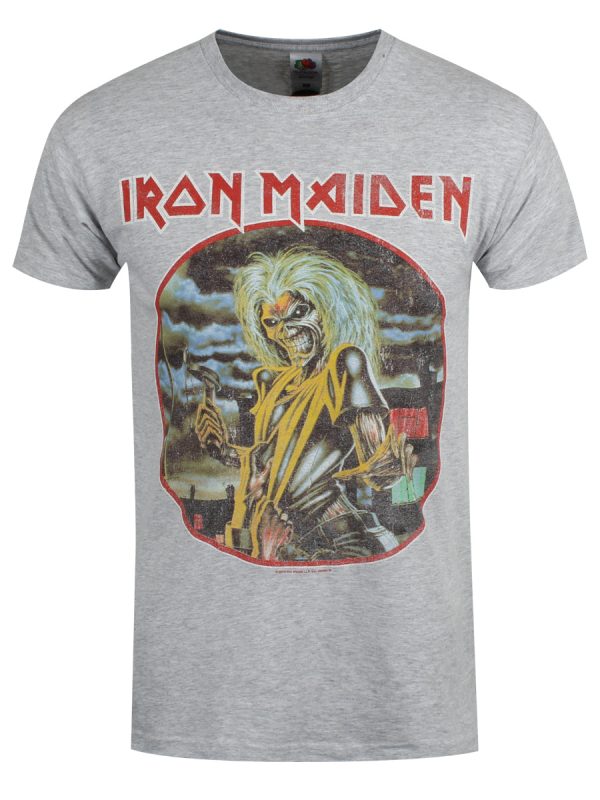 Iron Maiden Killers Circle Men’s Heather Grey T-Shirt