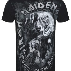 Iron Maiden NOTB Grey Tone Mens Black T Shirt 1