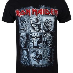 Iron Maiden Nine Eddies Mens Black T Shirt 1