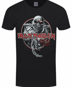 Iron Maiden Piece of Mind Circle Mens Black T Shirt 1