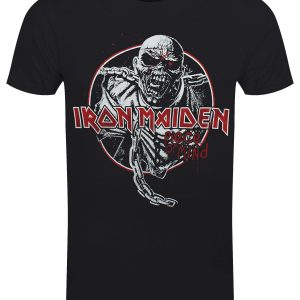 Iron Maiden Piece of Mind Circle Men’s Black T-Shirt