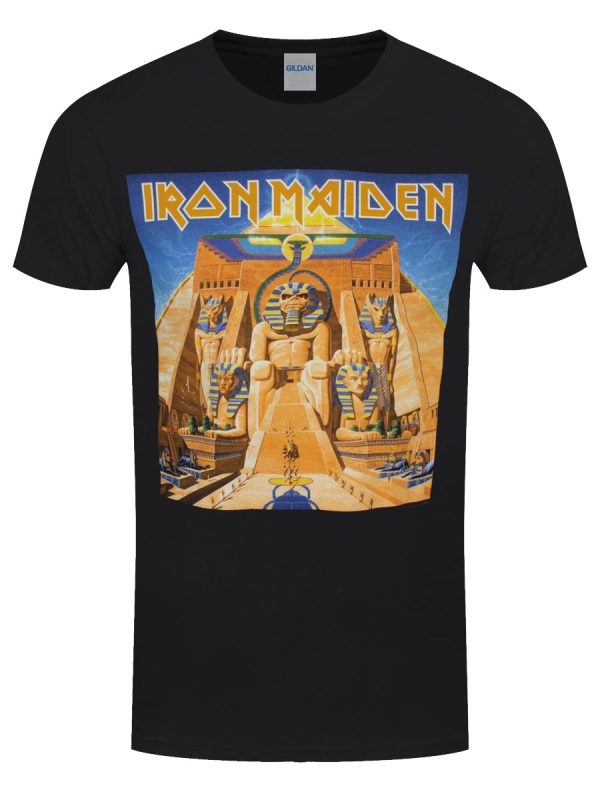 Iron Maiden Powerslave Album Cover Men’s Black T-Shirt