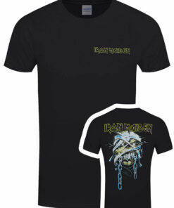 Iron Maiden Powerslave Head Logo Mens Black T Shirt 1