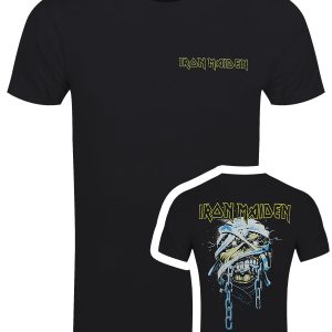 Iron Maiden Powerslave Head & Logo Men’s Black T-Shirt