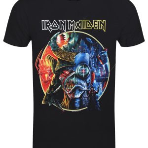 Iron Maiden The Future Past Tour ’23 Circle Art Men’s Black T-Shirt