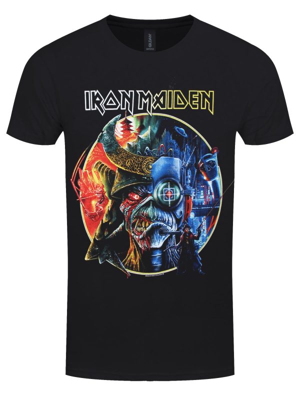 Iron Maiden The Future Past Tour ’23 Circle Art Men’s Black T-Shirt