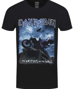 Iron Maiden The Writing On The Wall Mens Black T Shirt 1