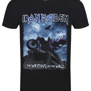 Iron Maiden The Writing On The Wall Mens Black T Shirt 1