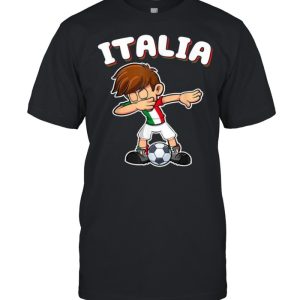 Italia Dabbing Football Soccer Boy Italy T-Shirt