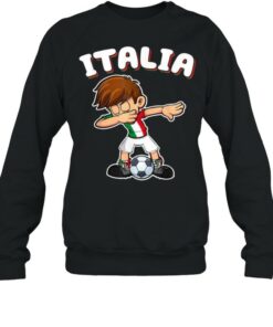 Italia Dabbing Football Soccer Boy Italy T Shirt 4
