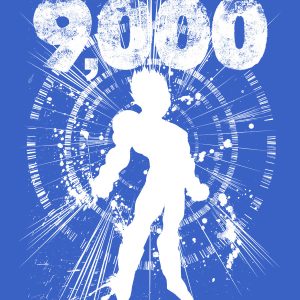 Its Over 9000 Mens Blue T Shirt 3