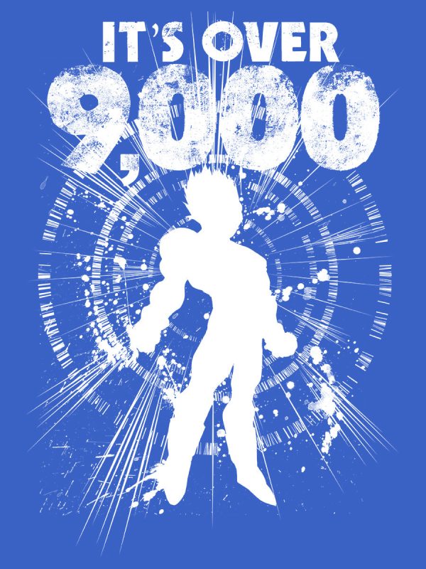 It’s Over 9000 Men’s Blue T-Shirt