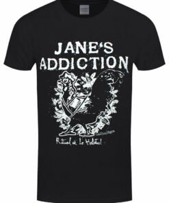 Janes Addiction Rooster Mens Black T Shirt 1