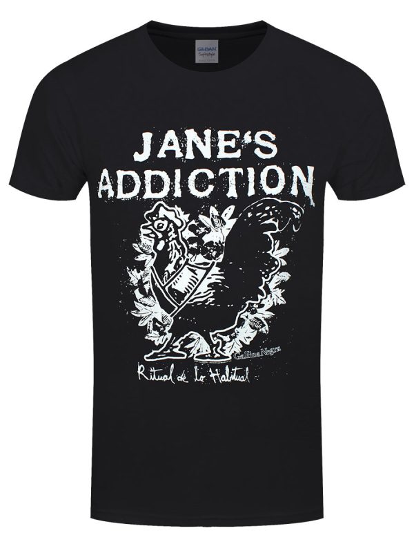 Jane’s Addiction Rooster Men’s Black T-Shirt