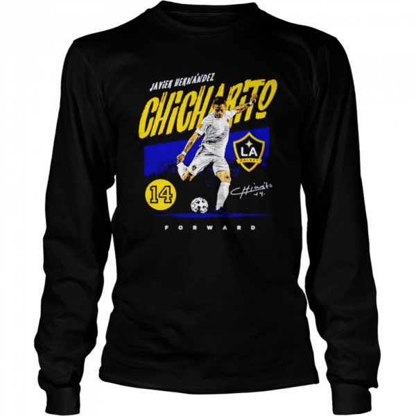 Javier Hernandez Chicharito LA Galaxy Grunge signature shirt