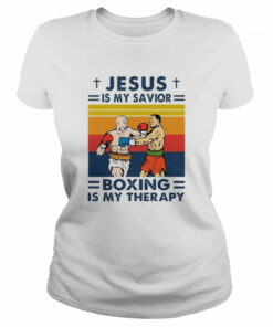 Jesus Is My Savior Boxing Is My Therapy Vintage shirt 1 Jesus Is My Savior Boxing Is My Therapy Vintage shirt 2