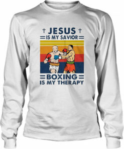 Jesus Is My Savior Boxing Is My Therapy Vintage shirt 2 Jesus Is My Savior Boxing Is My Therapy Vintage shirt 3