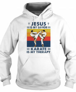 Jesus Is My Savior Karate Is My Therapy Vintage shirt 5