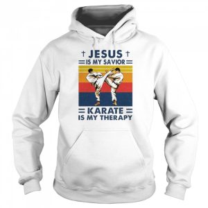 Jesus Is My Savior Karate Is My Therapy Vintage shirt 5