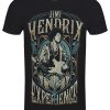 Jimi Hendrix Art Nouveau Men’s Black T-Shirt