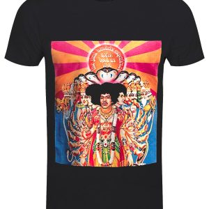 Jimi Hendrix Axis Mens Black T Shirt 1