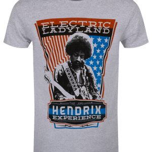 Jimi Hendrix Electric Ladyland Mens Grey T Shirt 1