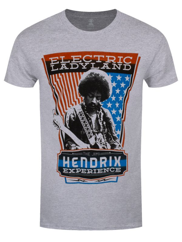 Jimi Hendrix Electric Ladyland Men’s Grey T-Shirt