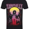 Jimi Hendrix Ferris Wheel Men’s Black T-Shirt