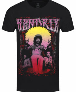 Jimi Hendrix Ferris Wheel Mens Black T Shirt 1