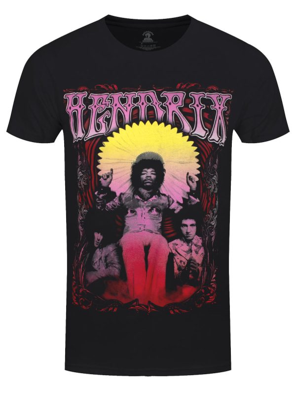 Jimi Hendrix Ferris Wheel Men’s Black T-Shirt