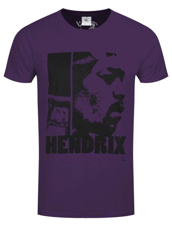 Jimi Hendrix Let Me Live Men’s Purple T-Shirt